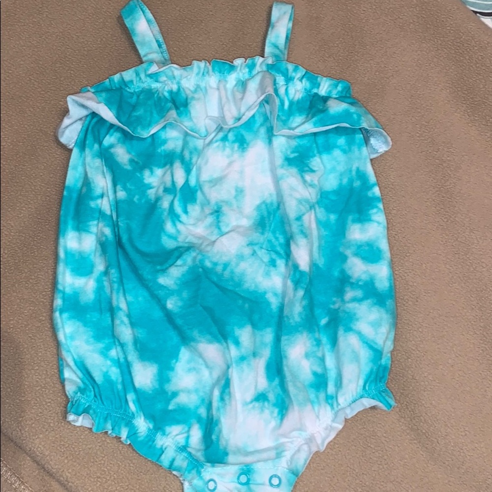 Baby girl cat & jack tie dye romper